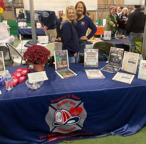 Johnny Mac Foundation Booth at Bayport Blue Point Chamber of Commerce Expo